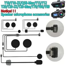 Fones De Ouvido Universais À Prova D'água Somente Adequados Para Y10/Y10-2X/Y20 Max/Y60/Y70/Y80 Y06/Q08 Q58-Capacete De Motocicleta