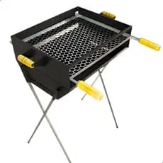 *PROMOÇÃO* Churrasqueira a Carvão Com Grelha Inclusa 86cm em Aço Carbono 3 Andares Grande Espetinho
