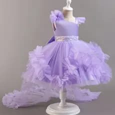 Vestido de Festa de Aniversário para Crianças Meninas Vestido de Princesa 3841
