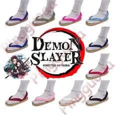 Sapatos de Cosplay de Anime Demon Slayer Kimetsu No Yaiba, Sandálias Flip Kamado Tanjirou Kamado Nezuko Agatsuma Zenitsu