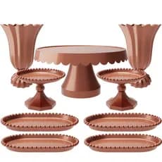 Kit Elegante 9 Peças Eventos Festas Aniversários Casamentos