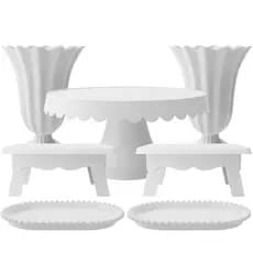Kit Decoração 7 Peças Festiva Aniversário Casamento Prático Elegante Moderno