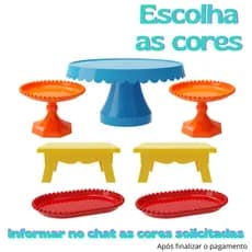 Kit Festas 7 Peças Cores Mescladas Casamentos Decoração Escolha as Cores