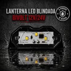 Lanterna luz de placa led blindada a prova de água Bivolt Forte apenas uma unidade