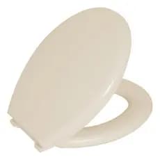 Assento Sanitário Almofadado universal macio Basico Oval Universal Slim  pafrao Off Cor bege astra