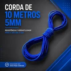 10 metros corda elastica multiuso 5mm amarração geral prender fixar o extensor