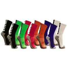 Meia de Futebol Antiderrapante 3 Pares MEN Cores Variadas