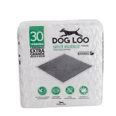 Tapete Higiênico Pet Dog Loo Carvão Ativado 60cm X 90cm 30un