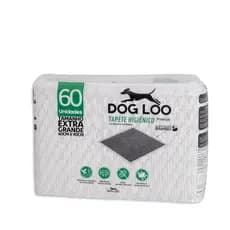 Tapete Higiênico Pet Dog Loo Carvão Ativado 60cm X 90cm 60un