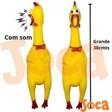 BRINQUEDOS PARA CÃES - FRANGO SONORO GRITADOR GRANDE 38CM