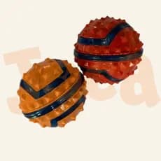 BRINQUEDO MORDEDOR  PARA CÃES BOLA CLAVA 8CM