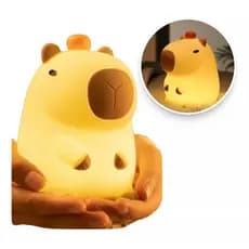 Luminária Capybara Silicone Sleep Night Light USB Luz Nocturna Recarregável Capivara