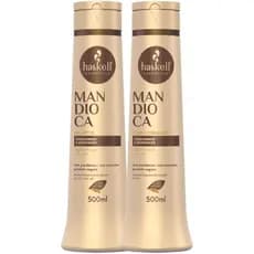 Haskell Kit Shampoo Condicionador Mandioca 500ml Crescimento Hidratação