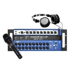Kit Misturador UI24 Soundcraft + Fone de Ouvido AKG K414p + Microfone AKG P3S
