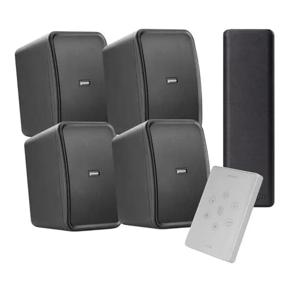 Kit Sonorização Residencial Frahm Quarto 5 HS Outdoor Preta