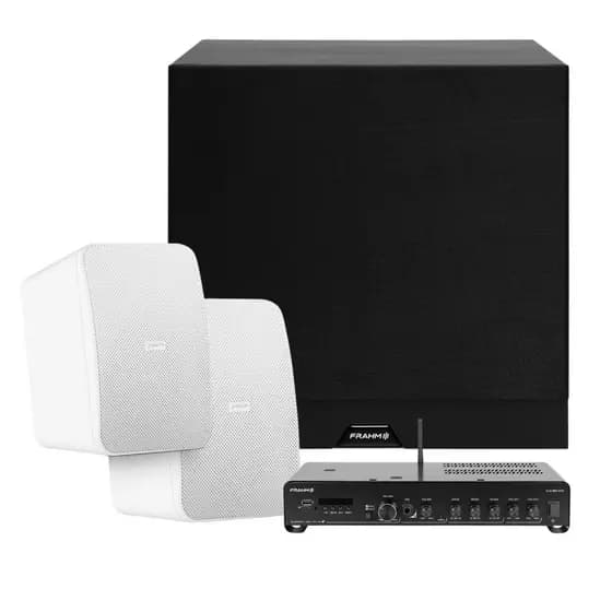 Kit Sonorização Comercial Frahm Lojas Com Automoção