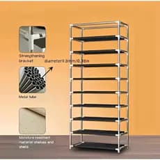 Sapateira com 9 Prateleiras / 9 Andares Organizador Para Calçados  Calçados Chinelos Roupas Objetos Desmontável