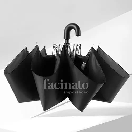Guarda Chuva MINI Preto Maculino Pequeno Para Mochila Sombrinha Curvinho