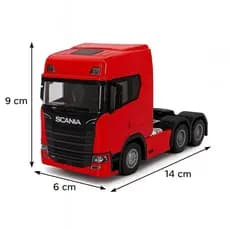 🚛 Miniatura Caminhão Scania 7705 Trucado Com Som e Luz Cabine Basculante Metal