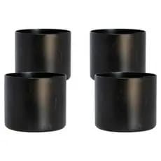 🛠️ Kit com 4/8 Ponteira Protetora para Pé de Mesa Tubular 3 Polegadas – Antiferrugem | Branco ou Preto