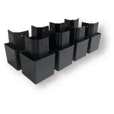Pés para guarda roupa, racks e armários KITS com 8, 6 ou 4 pés cor: PRETO