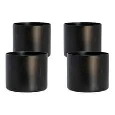 🛠️ Kit com 4 Ponteira Protetora para Pé de Mesa Tubular 3 Polegadas – Antiferrugem | Branco ou Preto