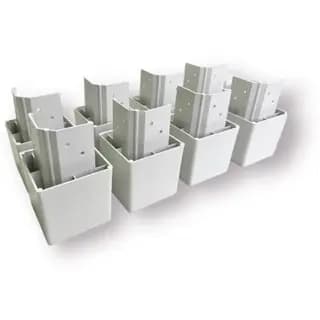 Pés para guarda roupa, racks e armarios KITS com 8, 6 ou 4 pés cor: BRANCO