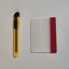 Kit Instalação Espátula com Feltro 2 em 1 + Estilete de Precisão