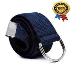 Cinto Masculino Gorgurão Casual Lona Tecido Premium Largo Fivela Argola Preto