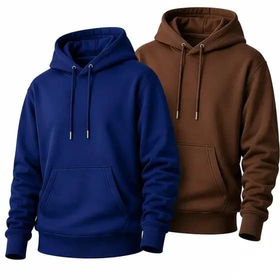 Kit 2 Moletons Masculino Feminino Peluciado Flanelado Com Capuz Bolso Canguru
