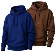 Kit 2 Moletons Masculino Feminino Peluciado Flanelado Com Capuz Bolso Canguru