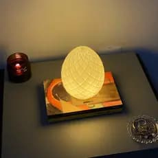 Abajur Luminária De Mesa Sala Quarto Ovo De Dragão