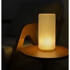 Abajur Luminária de Mesa Vertis Design Moderno Decorativa Quarto Sala Escritório Luxo Minimalista Bivolt LED