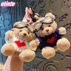 Pingente De Urso De Pelúcia ATINTO , Boneca Marrom De Desenho Animado , Enforcamentos Fofos , Acessórios De Bolsa
