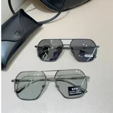 Óculos De Sol Fotocrômicos Homens Moda Polarizados Auto Mudança De Cor