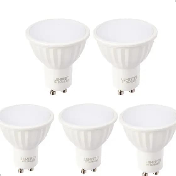 Kit 5 Lâmpadas Dicróica Gu10 7w 2700/4000/6000k Luminatti