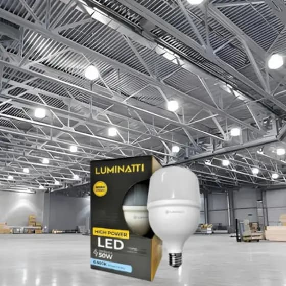 Lâmpada Led Alta Potência 50w 6500k Luminatti Unidade Kit 1/2/5 unidades