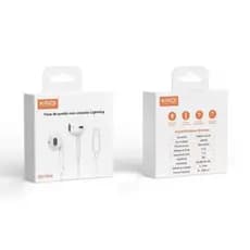 Fone De ouvido Entrada lightning Kaidi KD-7010 Controle De Volume e Chamadas - Branco