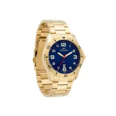 Relógio Masculino Technos Militar Dourado Original  2115MYL1A