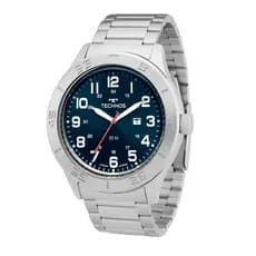 Relógio Masculino Technos Racer Analógico Prata  2115NAO1A