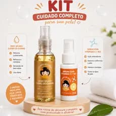 Kit Body Splash Cheiro De Charme Sérum Clareador Vitamina B12 Segredo De Gueixa