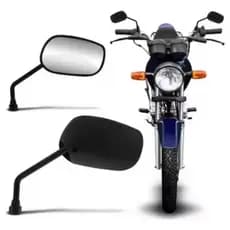 Par Espelho Retrovisor Mini Honda Cg Titan Fan ES KS ESD KS Cargo125 2000 2008