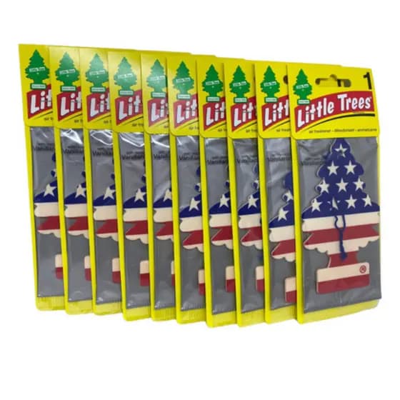 Kit 10 Odorizador Automotivo Little Trees Genuíno Aromatizante Aroma USA Estados Unidos Homologado