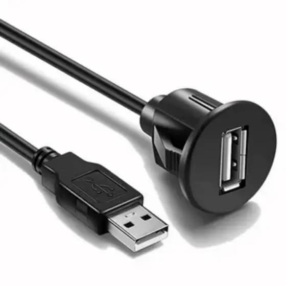 Cabo Usb Plug Extensor Dvd Multimídia Painel Extensão 1m