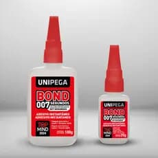 Cola Instantânea Super Bond Secagem Rápida Extra Forte 007 Frasco 100g 20g