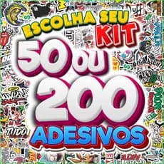 200 - 50 Adesivos para Capacete, Moto, Bike – Figurinhas Grau e Frases – Resistente e à Prova d’Água