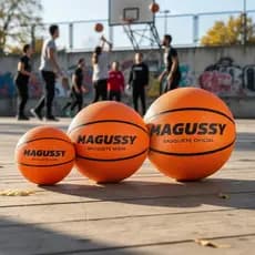 KIT 3 Bolas de Basquete Linha MATRIX - Tamanhos Oficial ou Mirim ou Baby - MAGUSSY