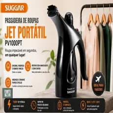 Passadeira a Vapor Suggar PV1000PT 700W Bivolt Desamassa Camisas Vestidos Cortinas