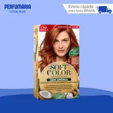 COLORAÇÃO SOFT COLOR KIT 0743 LOURO ACOBREADO.
