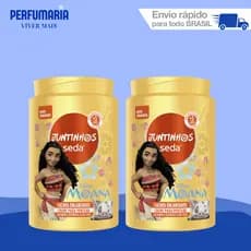 Kit 2 Cremes para Pentear Seda Juntinhos Moana 1KG CACHOS ENCANTADOS